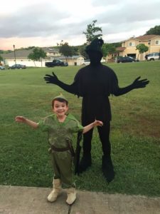 Peter pan and shadow